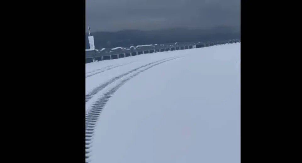 Foto A nins pe Transalpina, noaptea trecută 