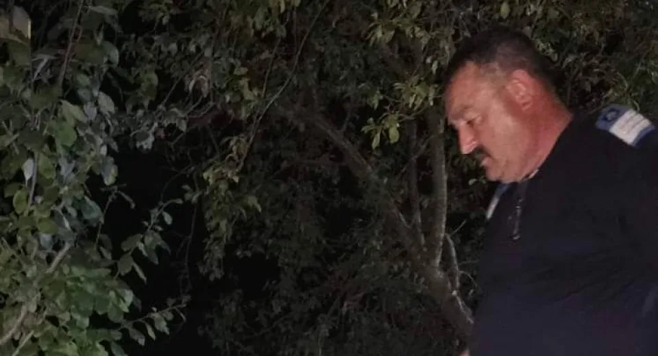 Foto Șarpe de peste 1,5 metri, capturat de jandarmii gorjeni dintr-un autoturism
