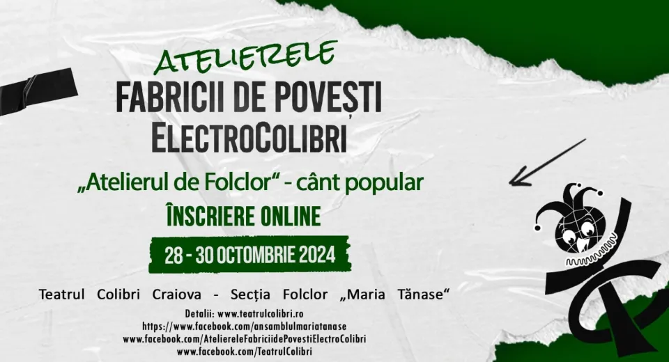 Foto Atelier de folclor la Teatrul Colibri, coordonat de interpretul Liviu Dică 