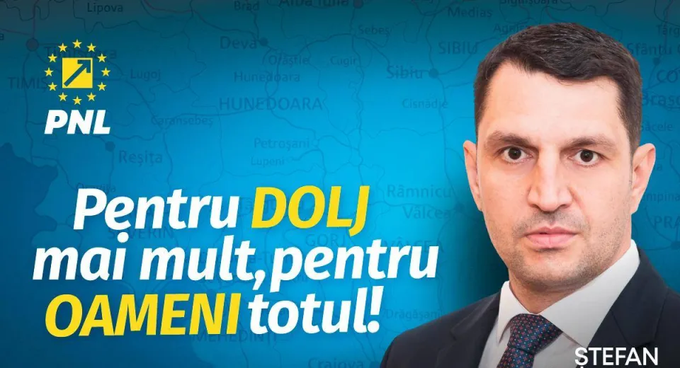 Foto Ștefan Stoica (PNL Dolj): Un vot esențial pentru viitorul țării