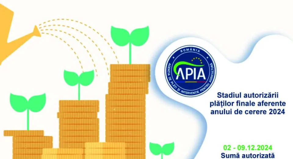 Foto APIA autorizează plăți de peste 86 milioane de euro pentru fermieri 