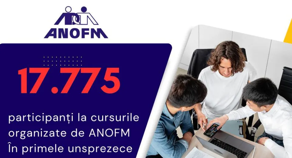 Foto ANOFM: peste 17.700 de participanți au beneficiat de formare profesională în 2024