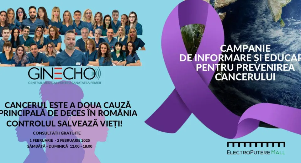 Foto Campanie de prevenire a cancerului, derulată de Clinica Ginecho Craiova în Electroputere Mall. Medicul Dominic Iliescu: „Prevenția și monitorizarea periodică sunt cele mai bune arme”