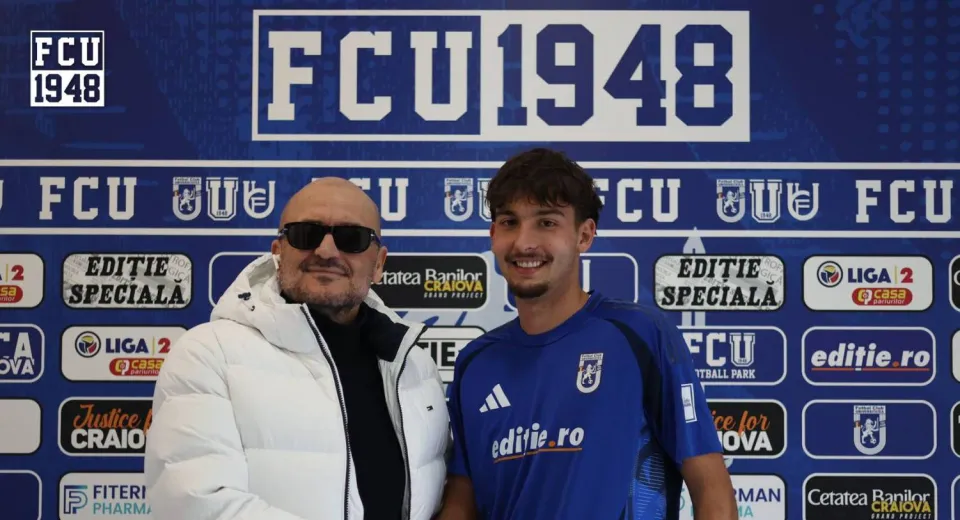 Foto FCU s-a întărit cu un jucător crescut 11 ani de Benfica. Miguel Estefano Constantinescu a semnat cu Știința