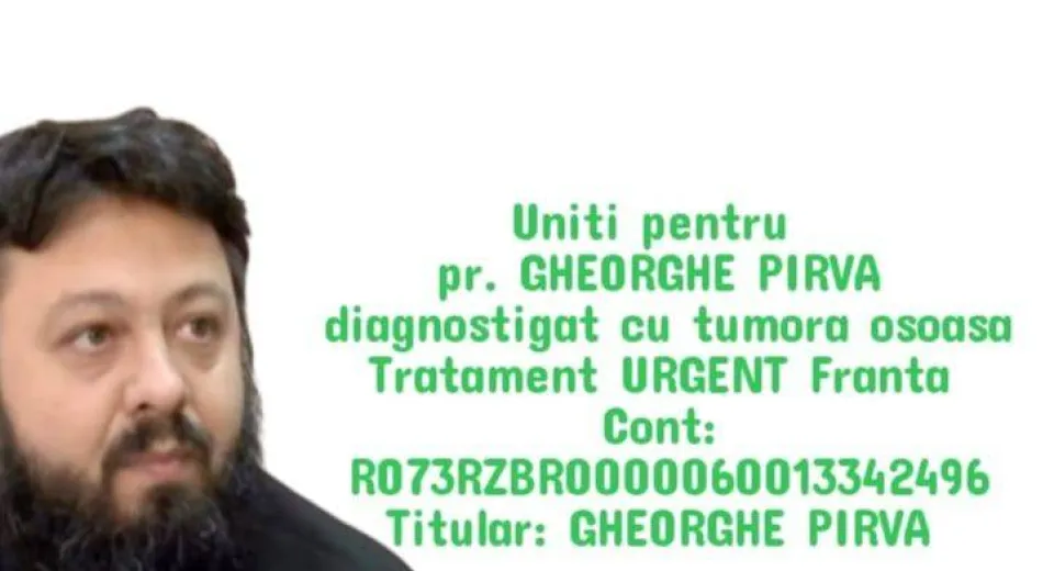 Foto Împreună pentru Părintele Gheorghe Pîrva – un gest mic, o speranță mare