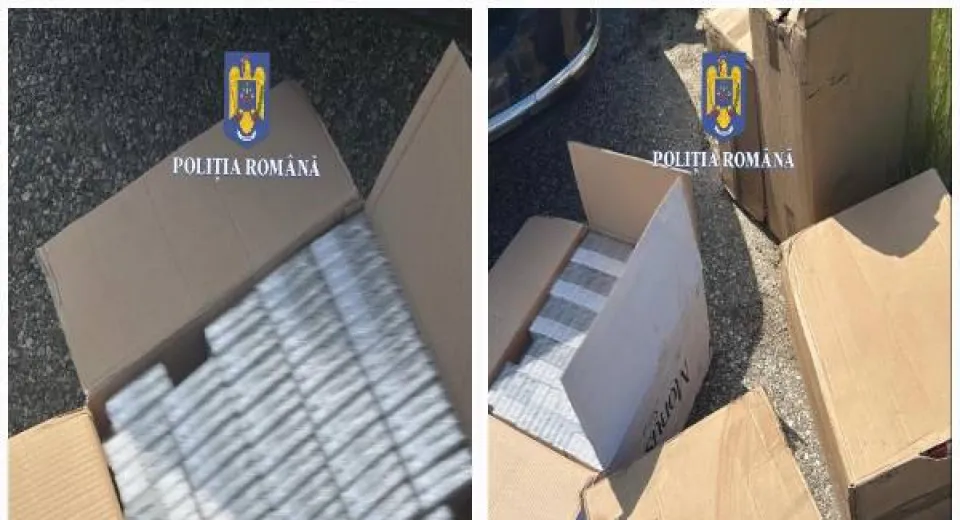 Foto Captură importantă de țigări în Dolj. Bărbat reținut pentru contrabandă