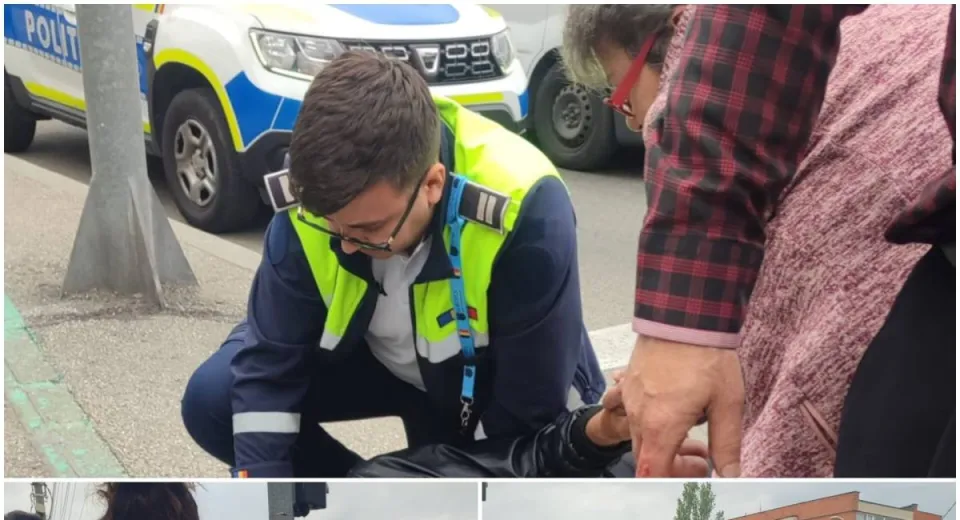 Foto Oameni în uniformă. Intervenție salvatoare pe străzile Craiovei

