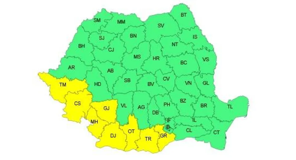 Foto Caniculă în Oltenia: Cod galben de temperaturi ridicate și disconfort termic