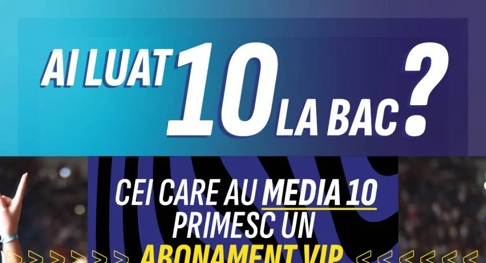 Foto Nota 10 la BAC le aduce acces gratuit la Festivalul IntenCity