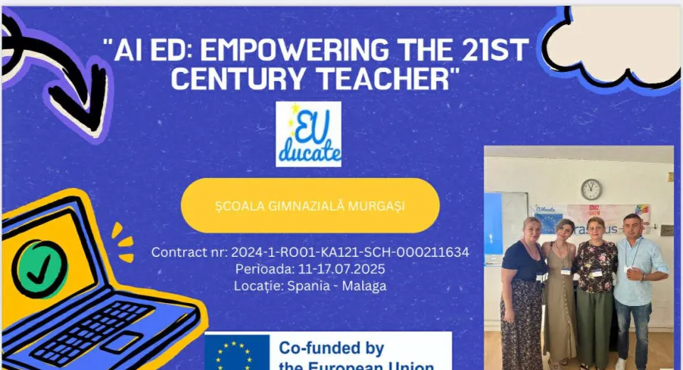 Foto De la tradiție la inovație: Profesorii din Murgași aduc AI în sala de clasă