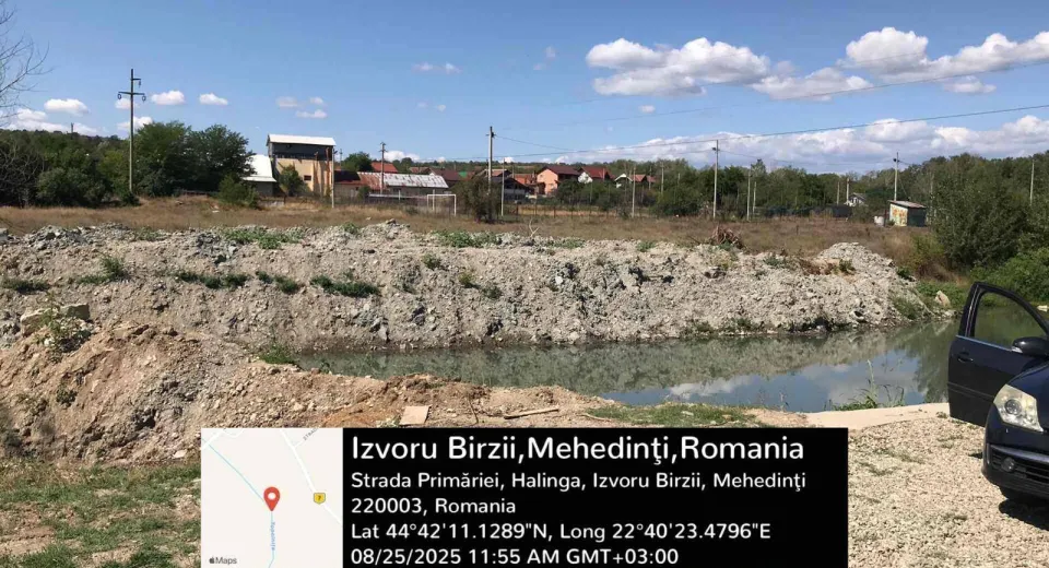 Foto Lucrări ilegale pe râul Topolnița, descoperite de Garda de Mediu Mehedinți