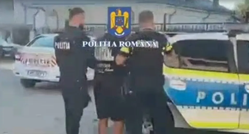 Foto OLT: Bărbat reținut pentru violență în familie la Balș