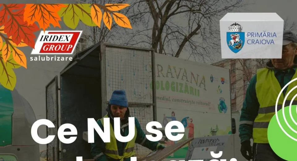 Foto Campanie de curățenie în Craiova. Deșeurile voluminoase, colectate fără costuri