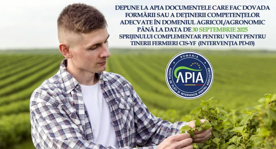 Foto Tinerii fermieri mai au timp până la 30 septembrie să depună documentele la APIA