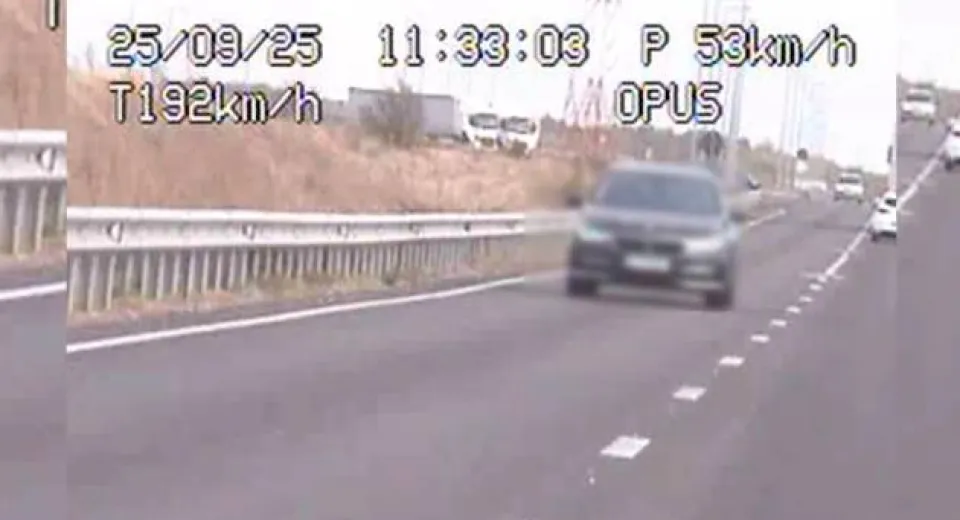 Foto Record periculos pe DN 65: 192 km/h și permis suspendat