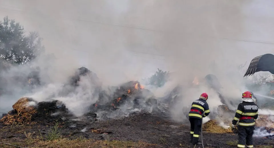 Foto Incendiu de amploare la Afumați
