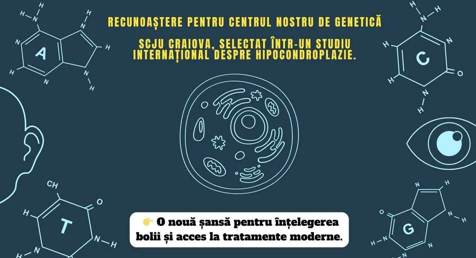 Foto SCJU Craiova, selectat într-un studiu internațional despre o boală rară