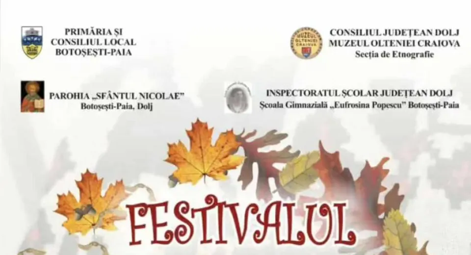 Foto Festivalul Toamnei adună comunitatea din Botoșești-Paia într-o zi de sărbătoare