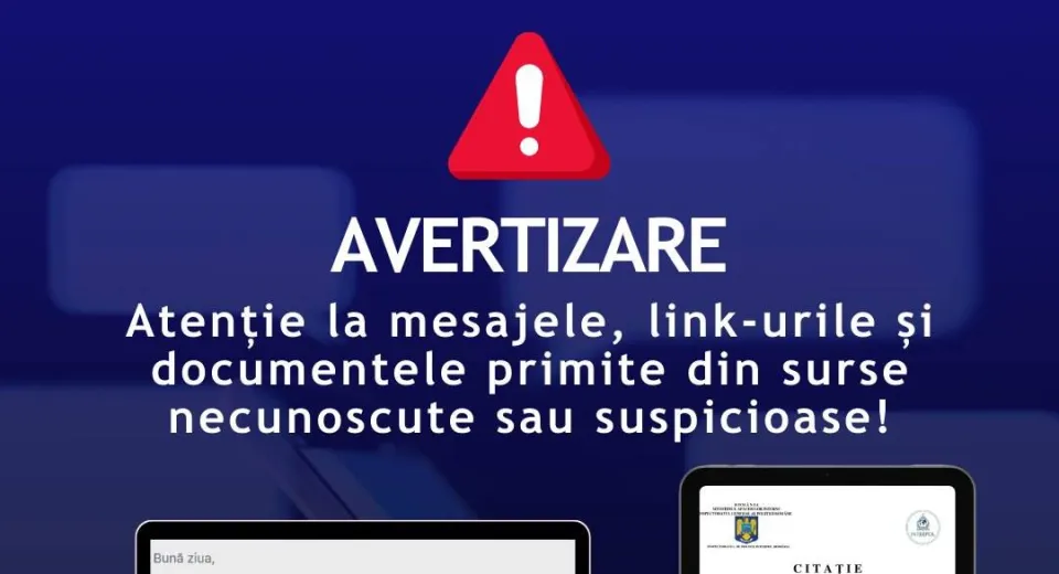 Foto Avertisment DNSC: Escrocii online se dau drept autorități 