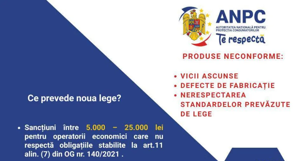 Foto ANPC explică ce înseamnă „neconformitatea”