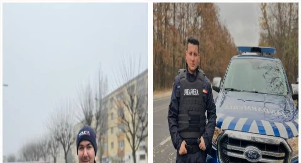 Foto Bătrână din Craiova, salvată de un polițist și de un jandarm 