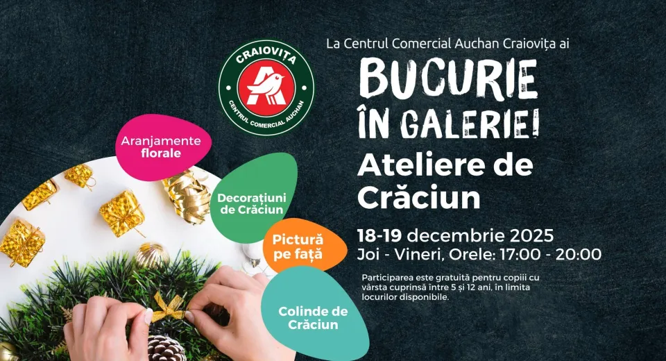 Foto CRAIOVA: Crăciun cu joacă și colinde, dedicat copiilor 