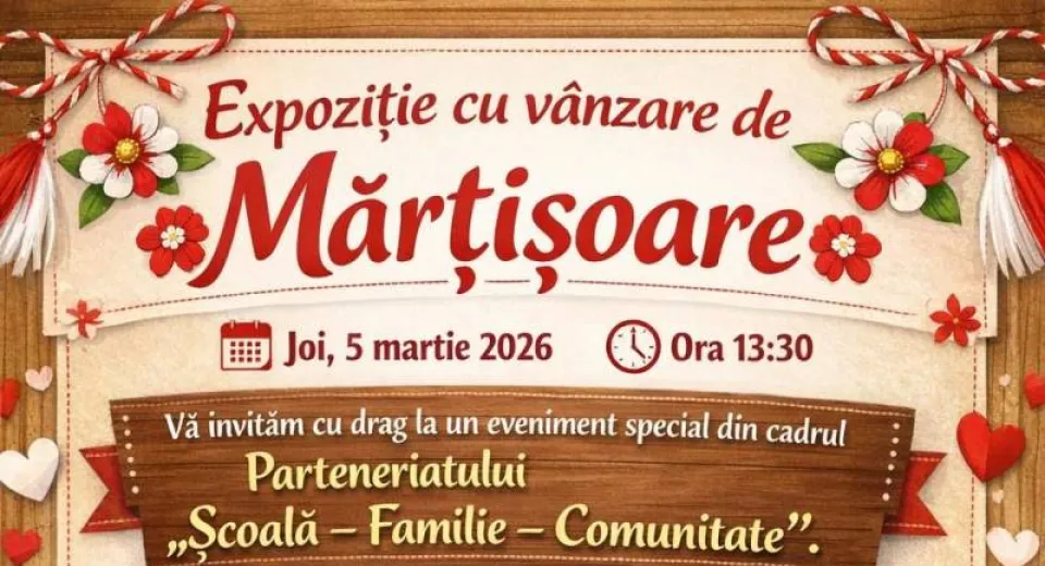 Foto Târg de mărțișoare organizat de Liceul de Industrie Alimentară Craiova