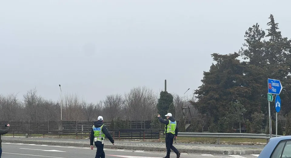 Foto DOLJ: Tânăr prins cu 173 km/h pe DN 6 