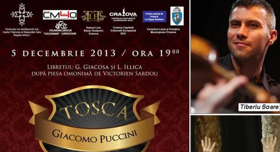 Foto Tosca de G. Puccini, sub bagheta dirijorului Tiberiu Soare