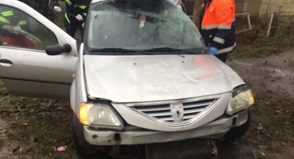 Foto Accident rutier în Caracal. Un bărbat rănit