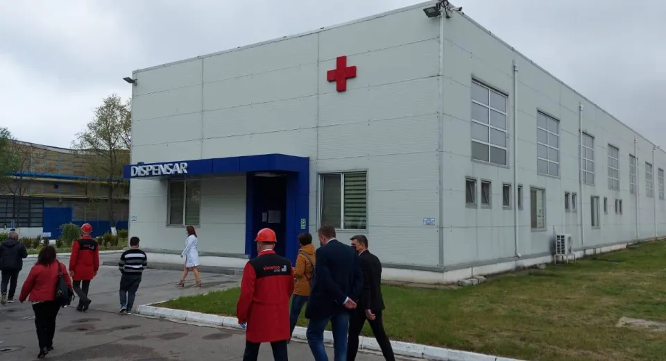 Foto Centrul de la vaccinare de la ALRO Slatina a fost inaugurat