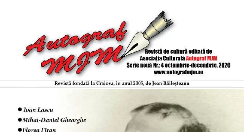 Foto Revista „Autograf MJM” Nr. 4/ octombrie-decembrie 2020
