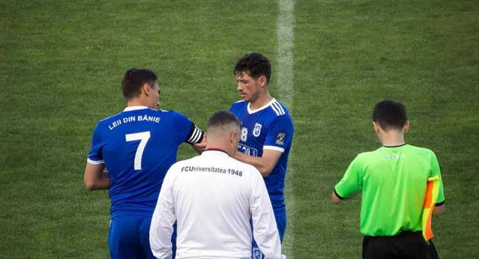 Foto EXCLUSIV. Îți mulțumim, căpitane! Alb-albaștrii au făcut spectacol la ultimul meci al lui Ciucă la Știința!