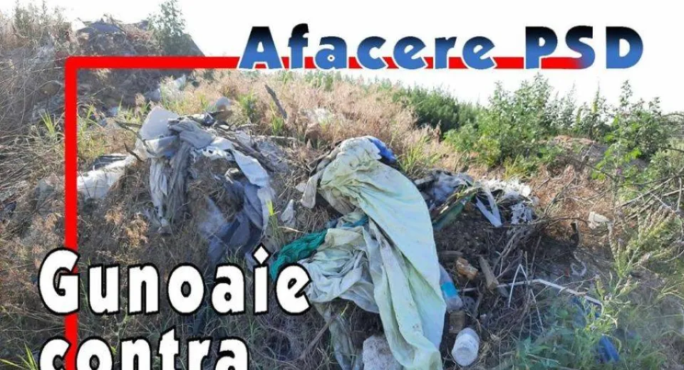 Foto Gunoaie electorale „marca” PSD