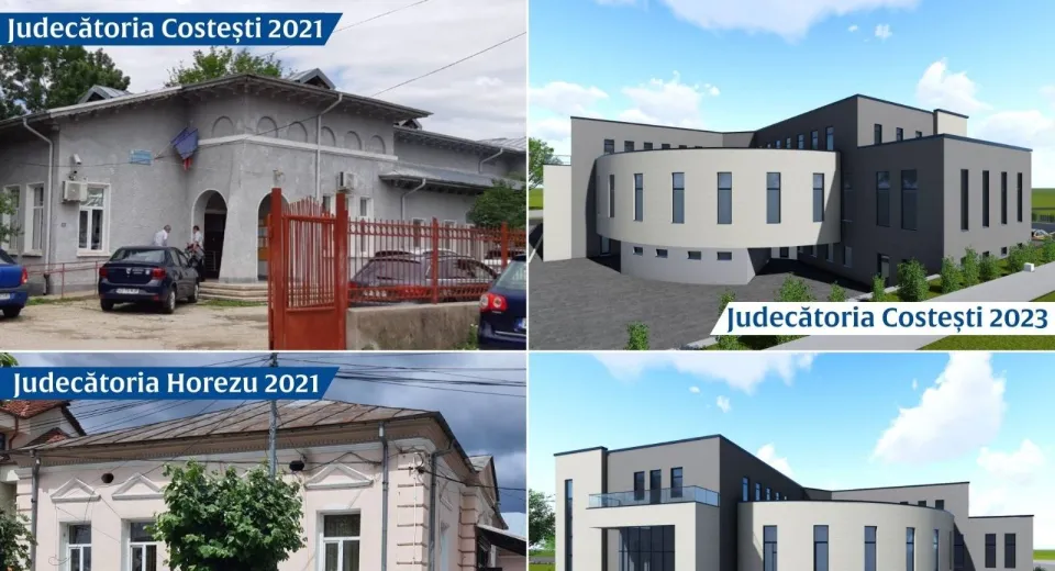 Foto Se construiesc noi sedii pentru judecătoriile din Costești și Horezu
