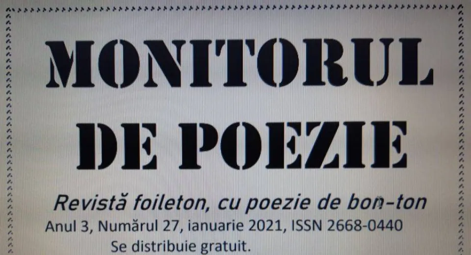 Foto Revista „Monitorul de Poezie” nr. 27/ 2021