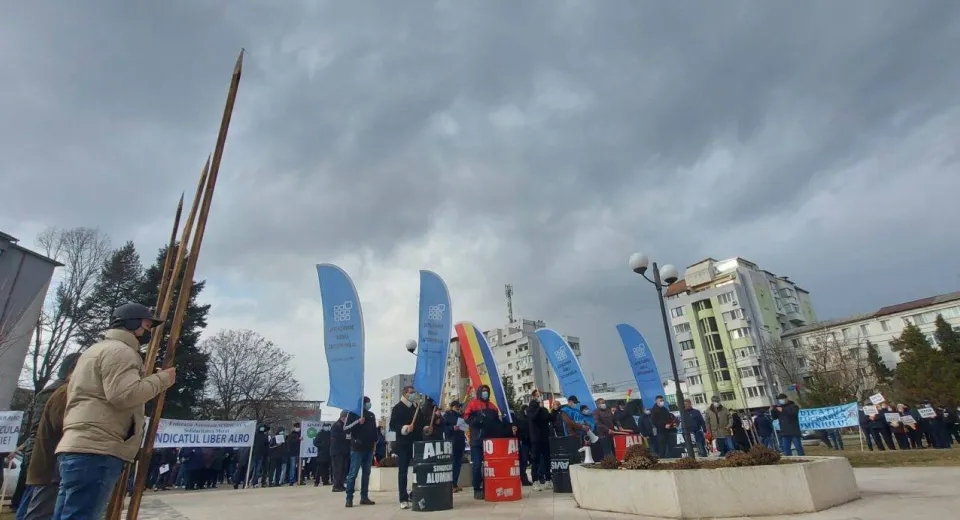 Foto Angajații Alro, un nou protest 