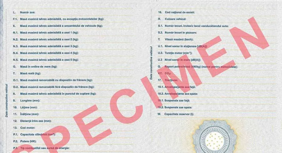 Foto RAR: Cartea de Identitate a Vehiculului (CIV) are un nou format