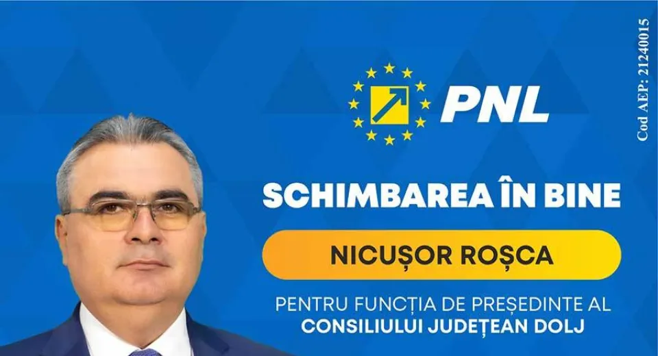 Foto Nicușor Roșca: Candidații PNL Dolj sunt o echipă de profesioniști experimentați și dedicați care au ca prioritate bunăstarea și dezvoltarea județului Dolj