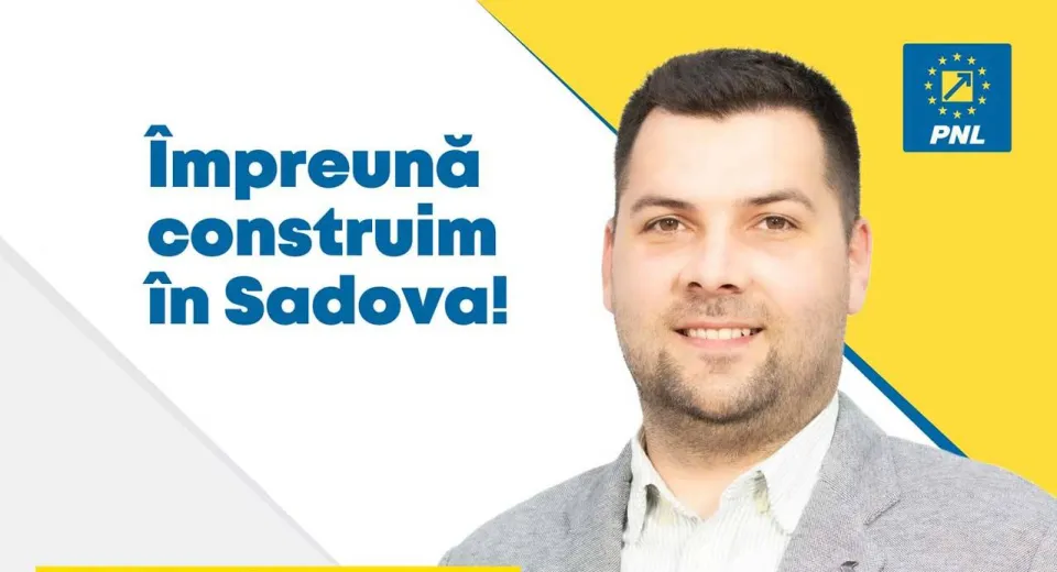 Foto Mihai Safta, candidatul PNL la Primăria Sadova, are un nume și o viziune de dus mai departe