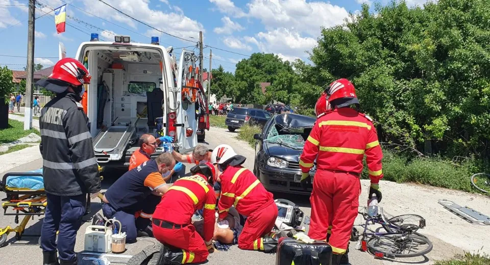Foto Șoferul băut implicat în accidentul din Olt, reținut