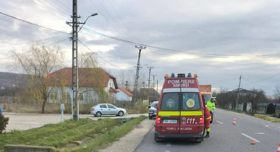 Foto Un pieton a fost accidentat mortal într-o localitate din județul Mehedinți