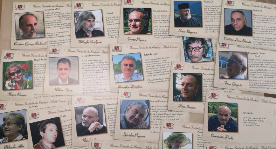 Foto Cărți poștale cu scriitori din Oltenia, proiect prezentat în cadrul Târgului de carte GAUDEAMUS Craiova 2024
