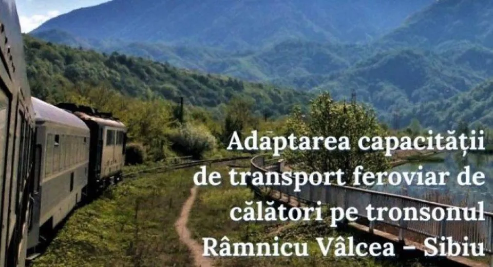 Foto CFR călători adaptează capacitatea de transport pe ruta Râmnicu Vâlcea – Sibiu din cauza lucrărilor de pe Valea Oltului