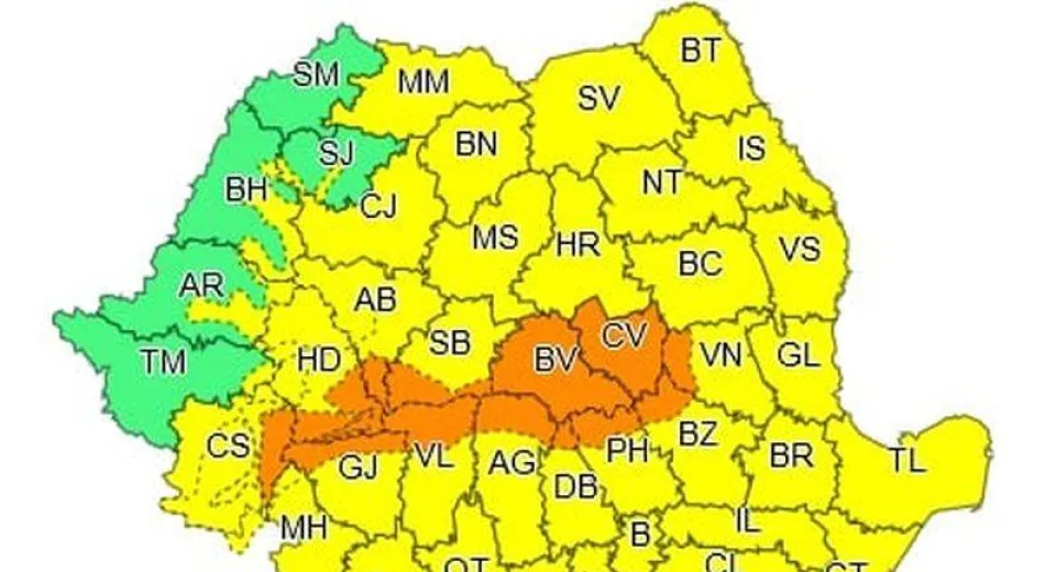 Foto Avertizare meteorologică!