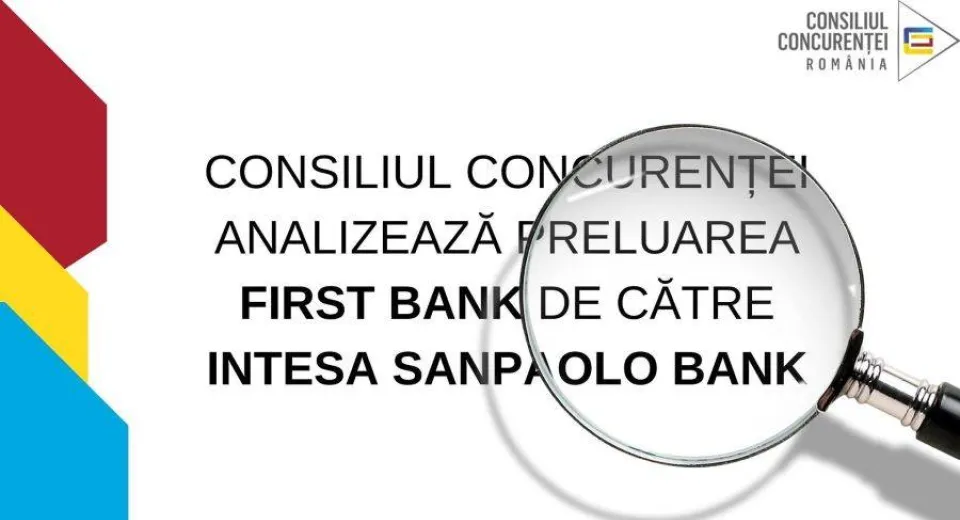 Foto Intesa Sanpaolo își extinde prezența în România prin preluarea First Bank: Consiliul Concurenței analizează preluarea