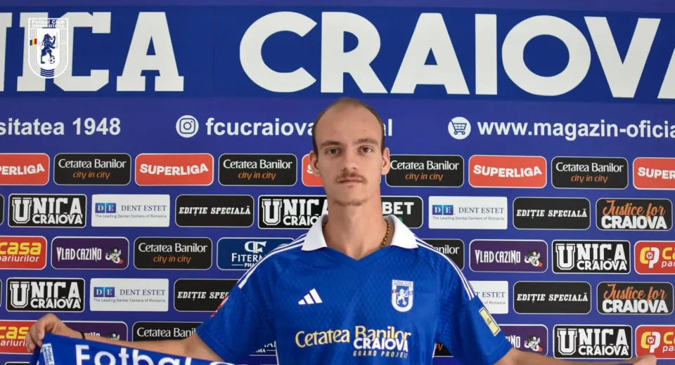 Foto FC Universitatea Craiova și-a întărit apărarea. Apostolos Diamantis a semnat cu Știința