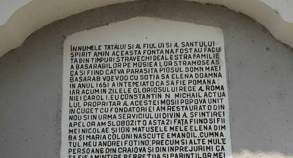 Foto Celebra Fântână Popova din Craiova a fost restaurată de  Constantin Dinu Mihail – cel care a început construcția  Palatului Jean Mihail