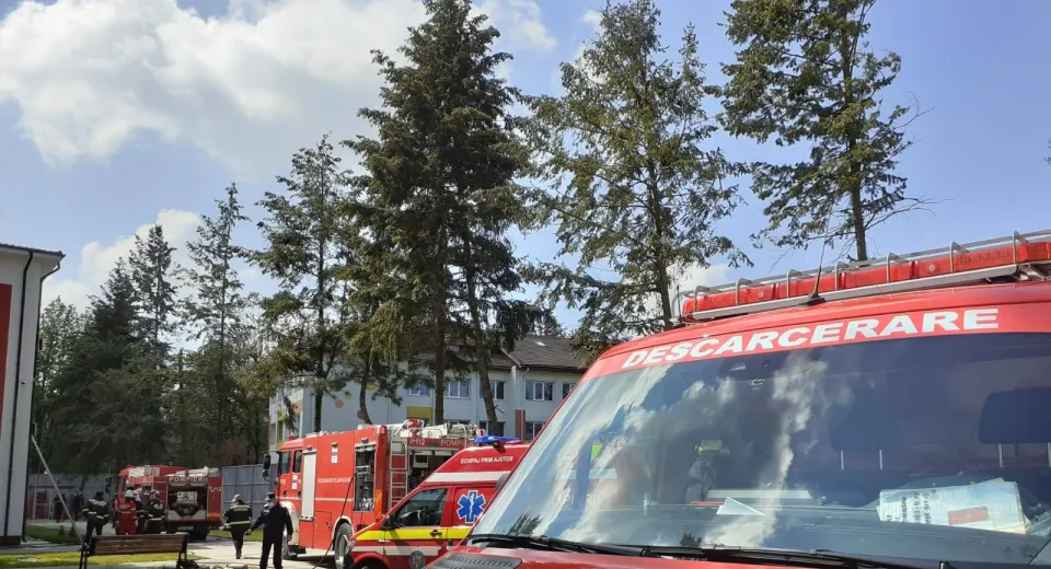 Foto Incendiu la Secția de Psihiatrie a Spitalului Slatina