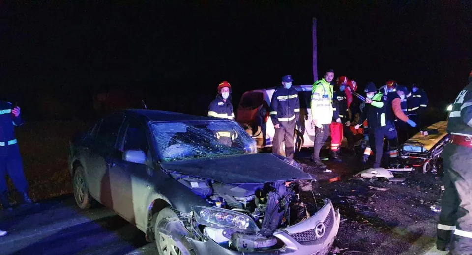 Foto Accident cu patru victime în zona localității Găneasa